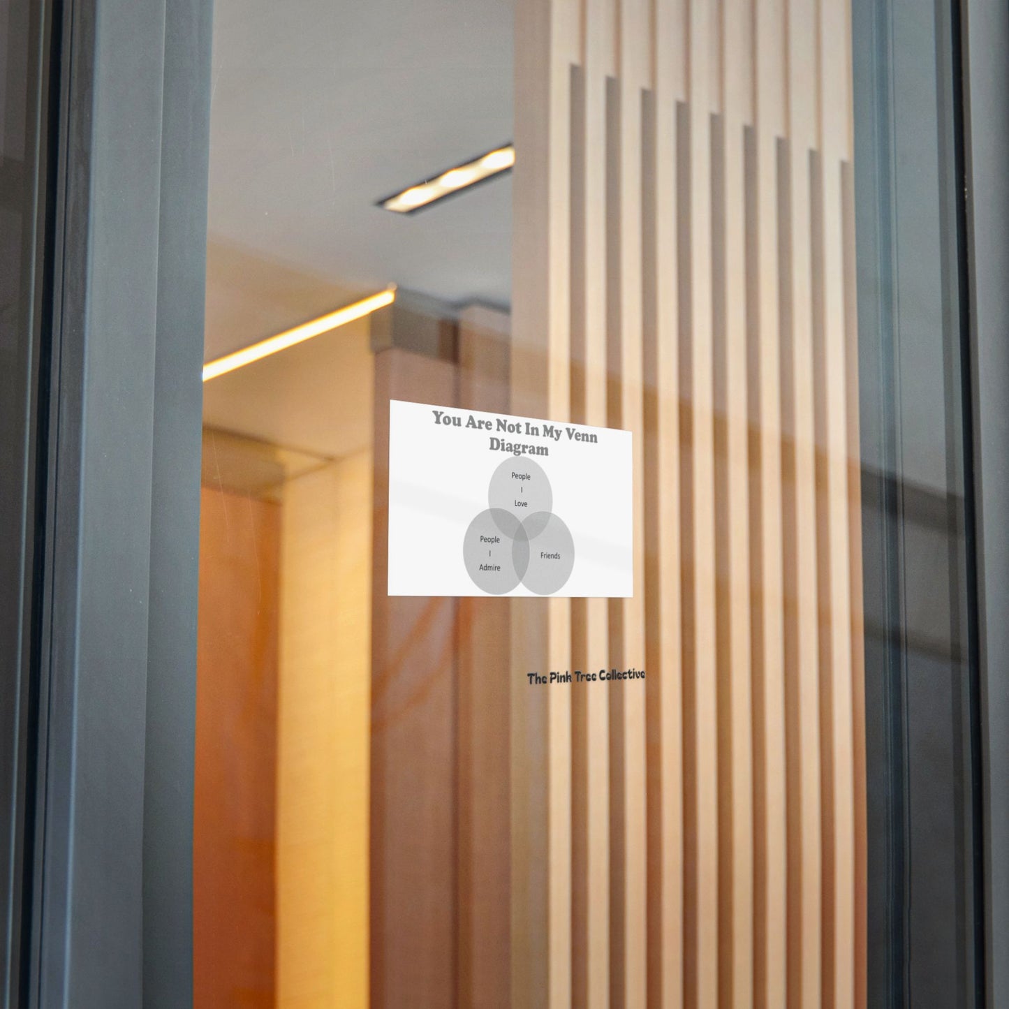 You Are Not In My Venn Diagram [Gray] Die-Cut Stickers, (DTF)