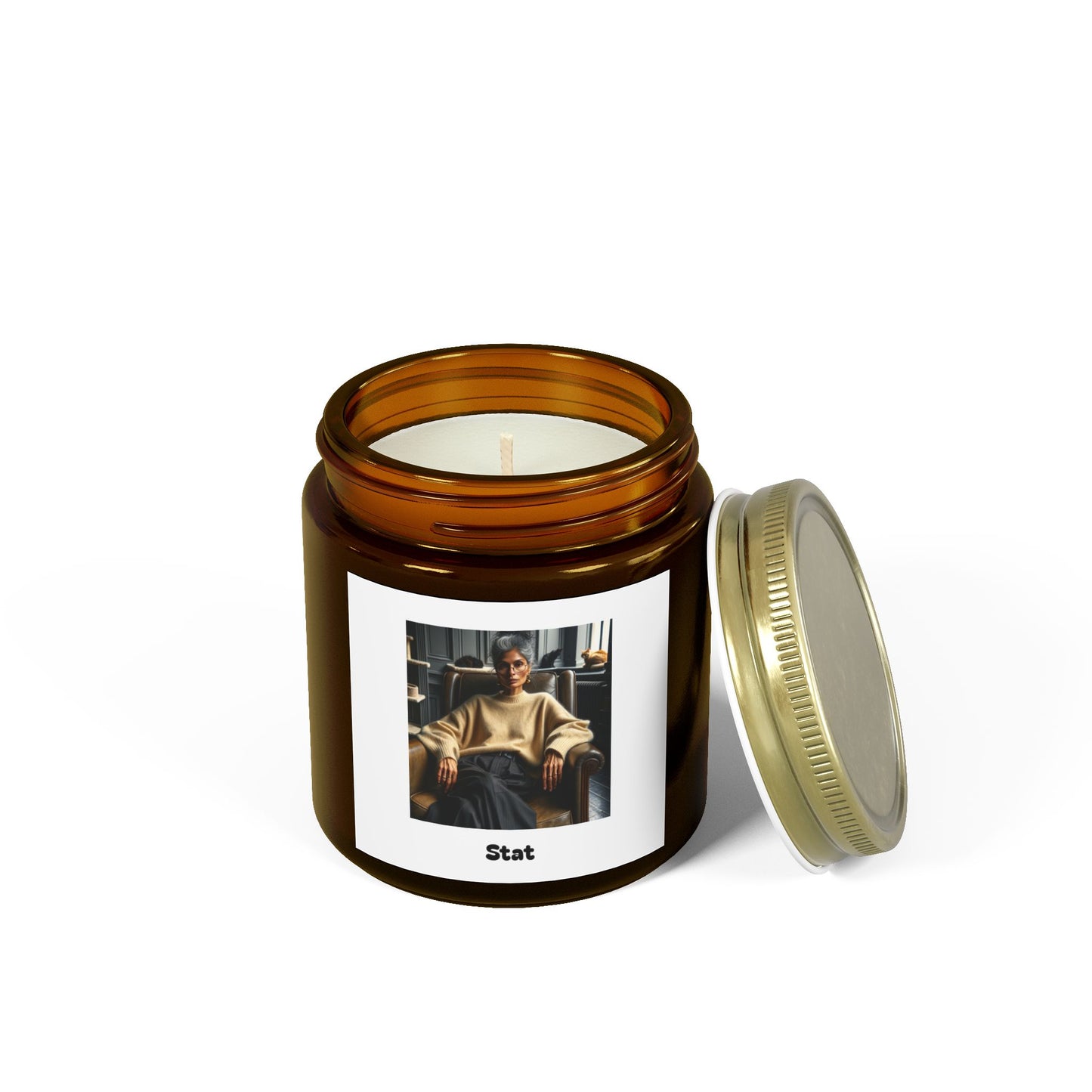 Stat Scented Candles, Coconut Apricot Wax (4oz, 9oz)