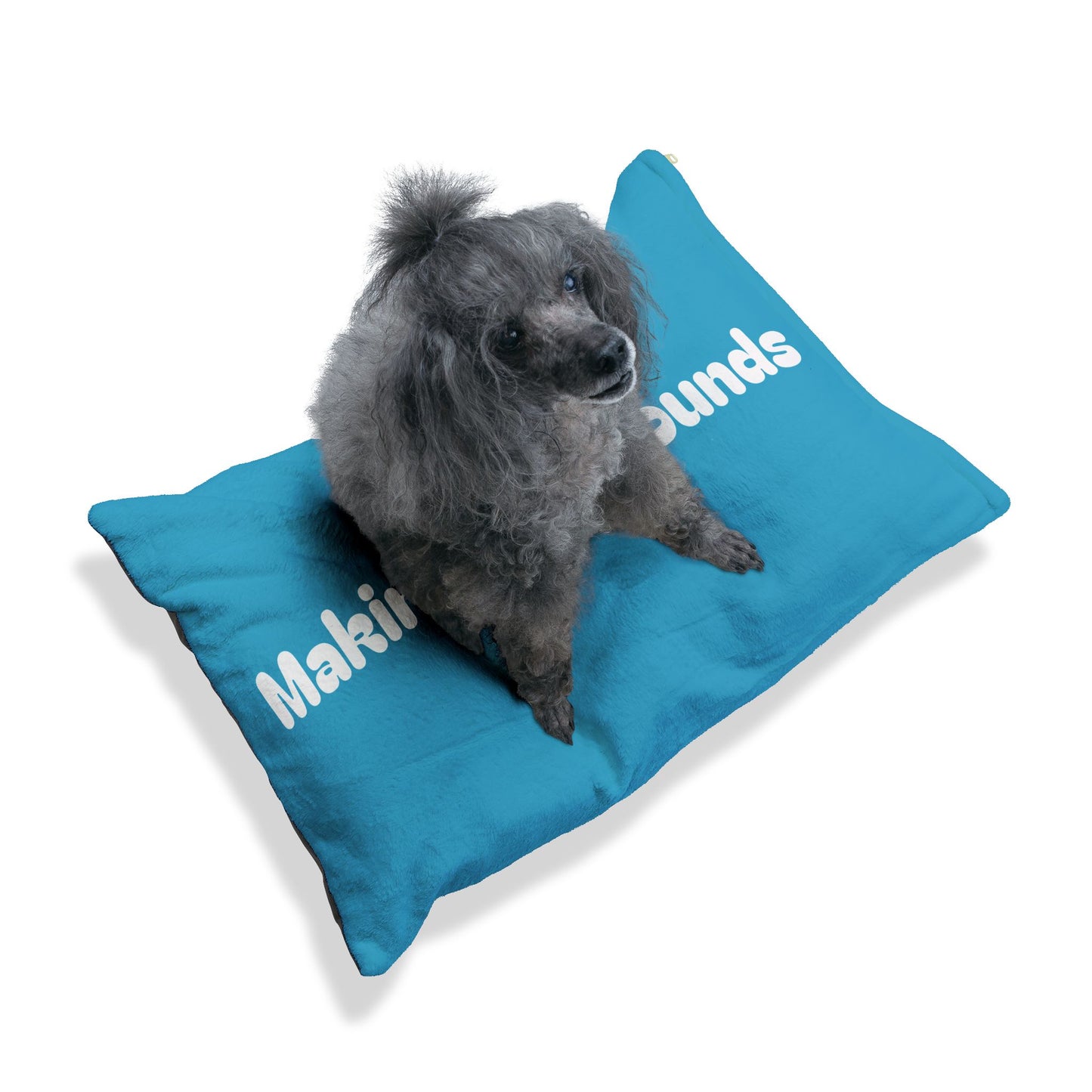 Making The Rounds Bright Blue Pet Bed