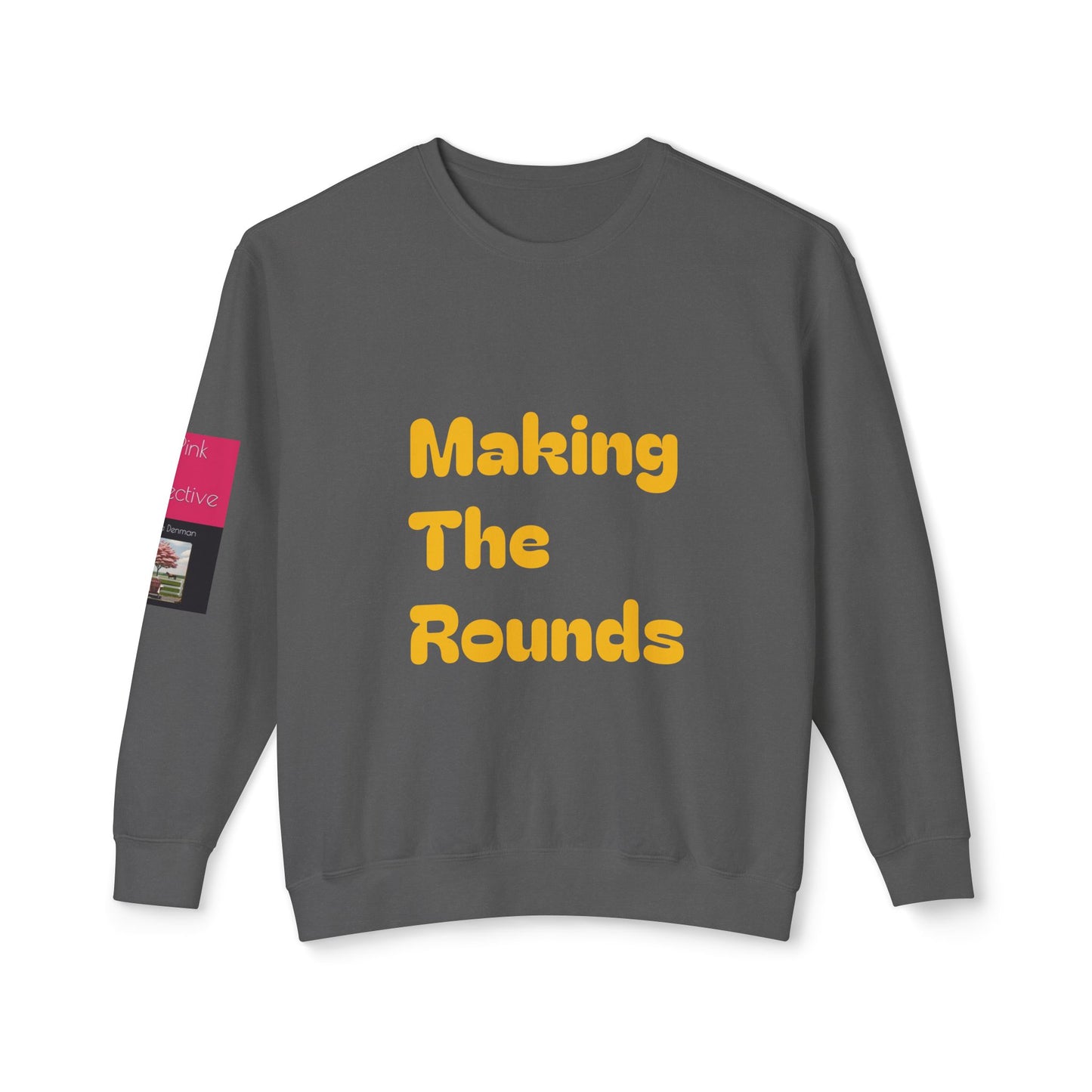 Making The Rounds Yellow Unisex Lightweight Crewneck Sweatshirt