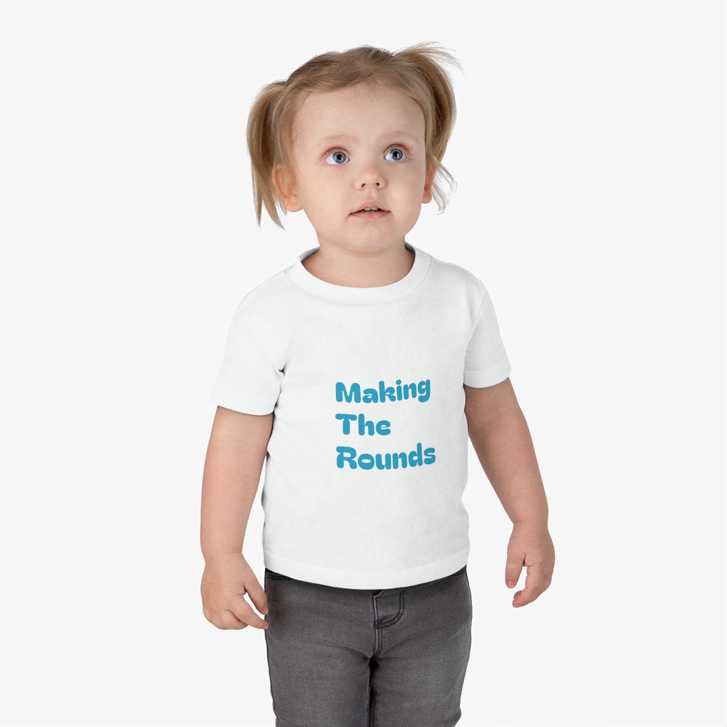 Making The Rounds Blue Infant Cotton Jersey Tee