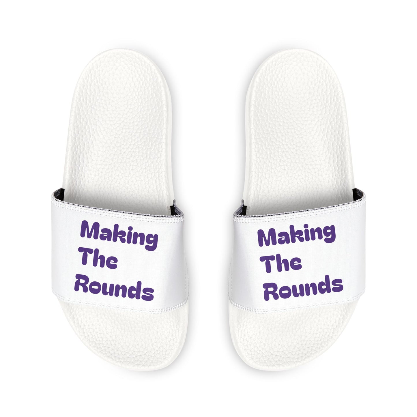 Making The Rounds Purple Men's Removable-Strap Sandals