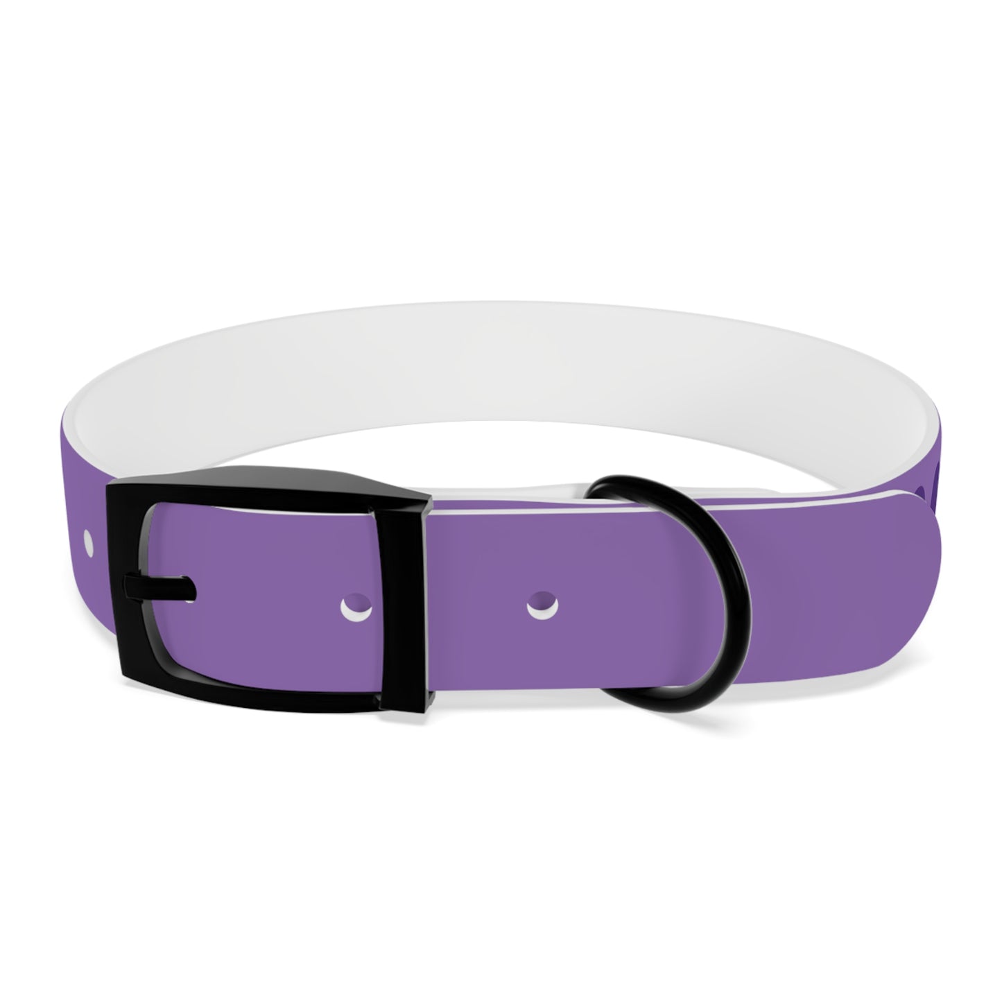 Making The Rounds Purple Dog Collar