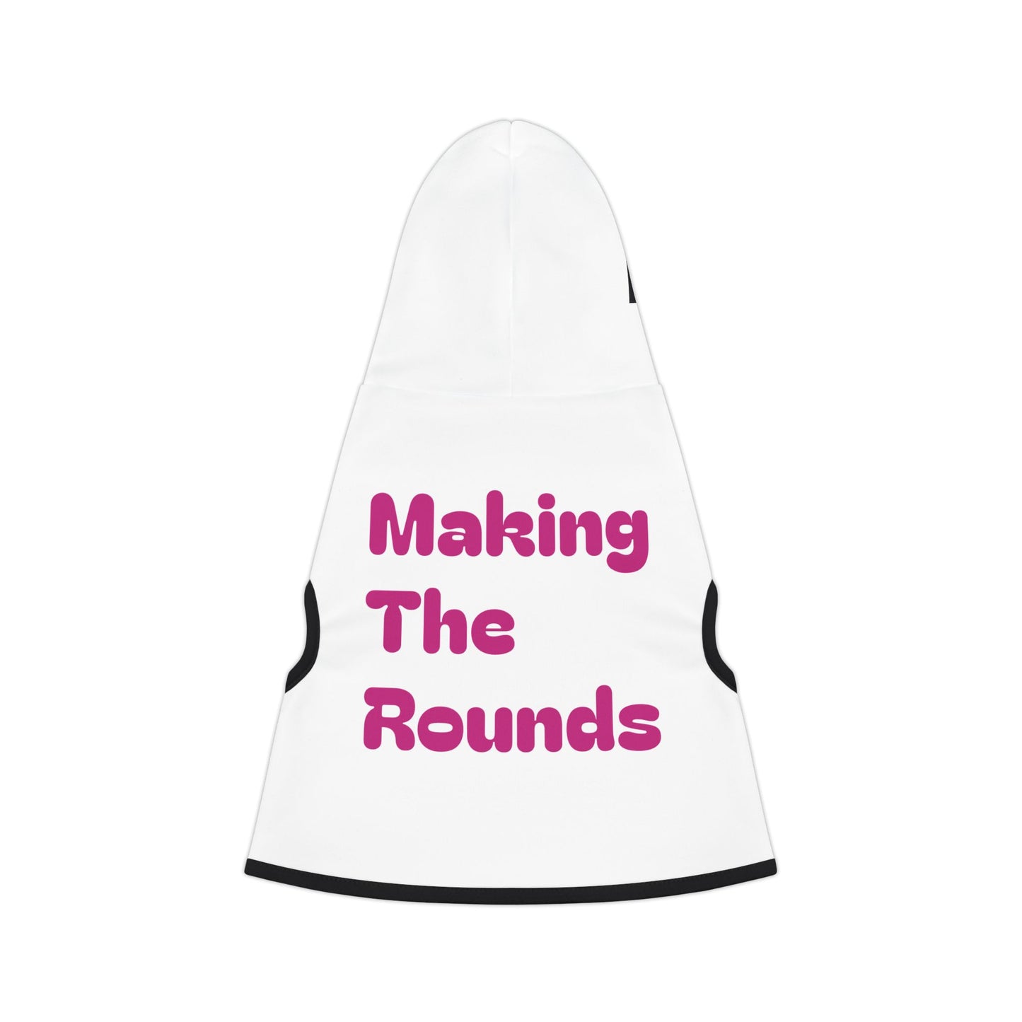 Making The Rounds Pink Pet Hoodie