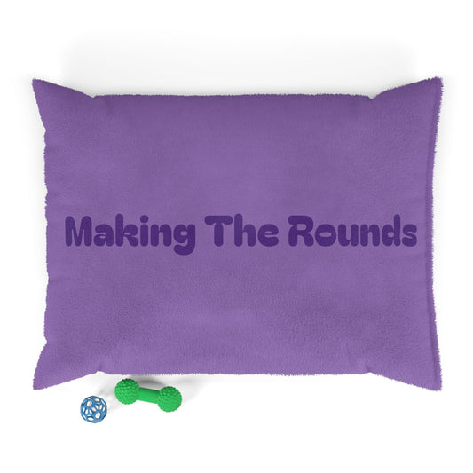 Making The Rounds Light Purple with Dark Purple Pet Bed