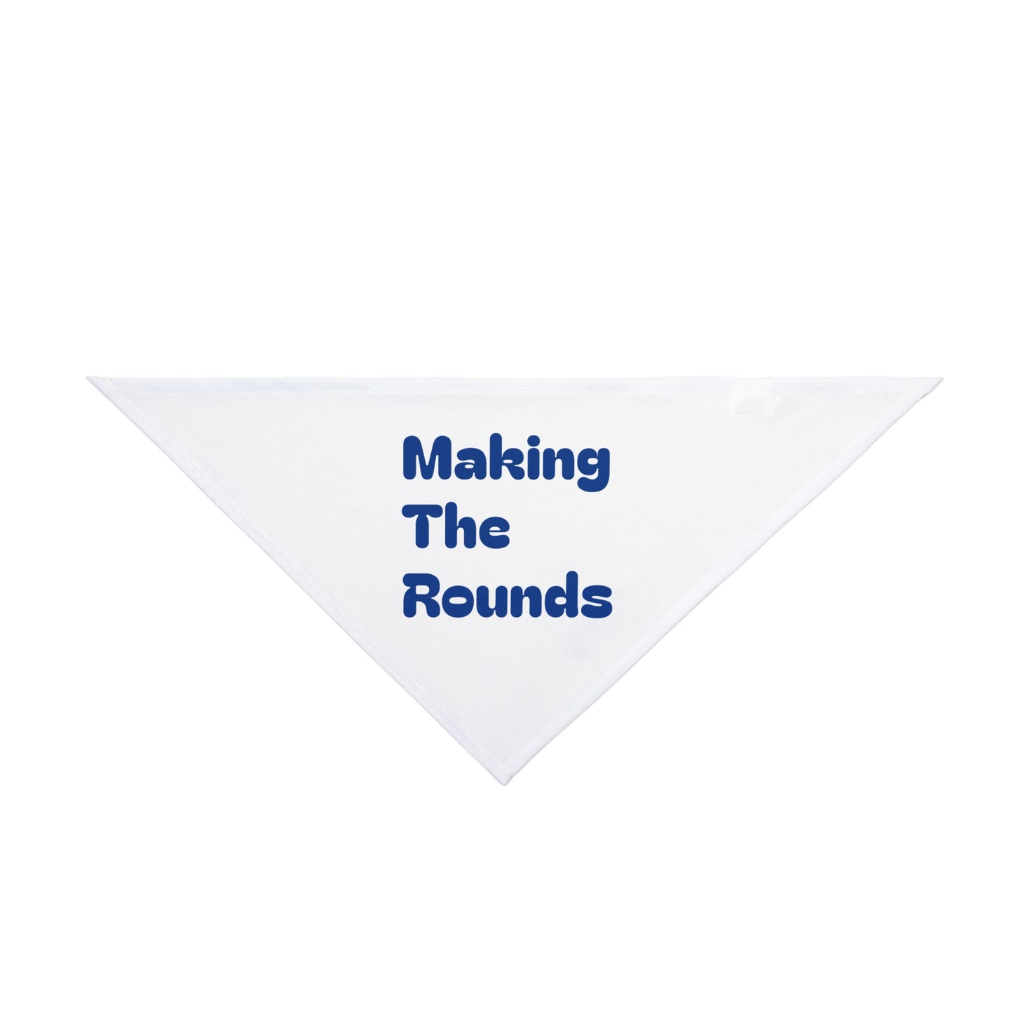 Making The Rounds Dark Blue Pet Bandana