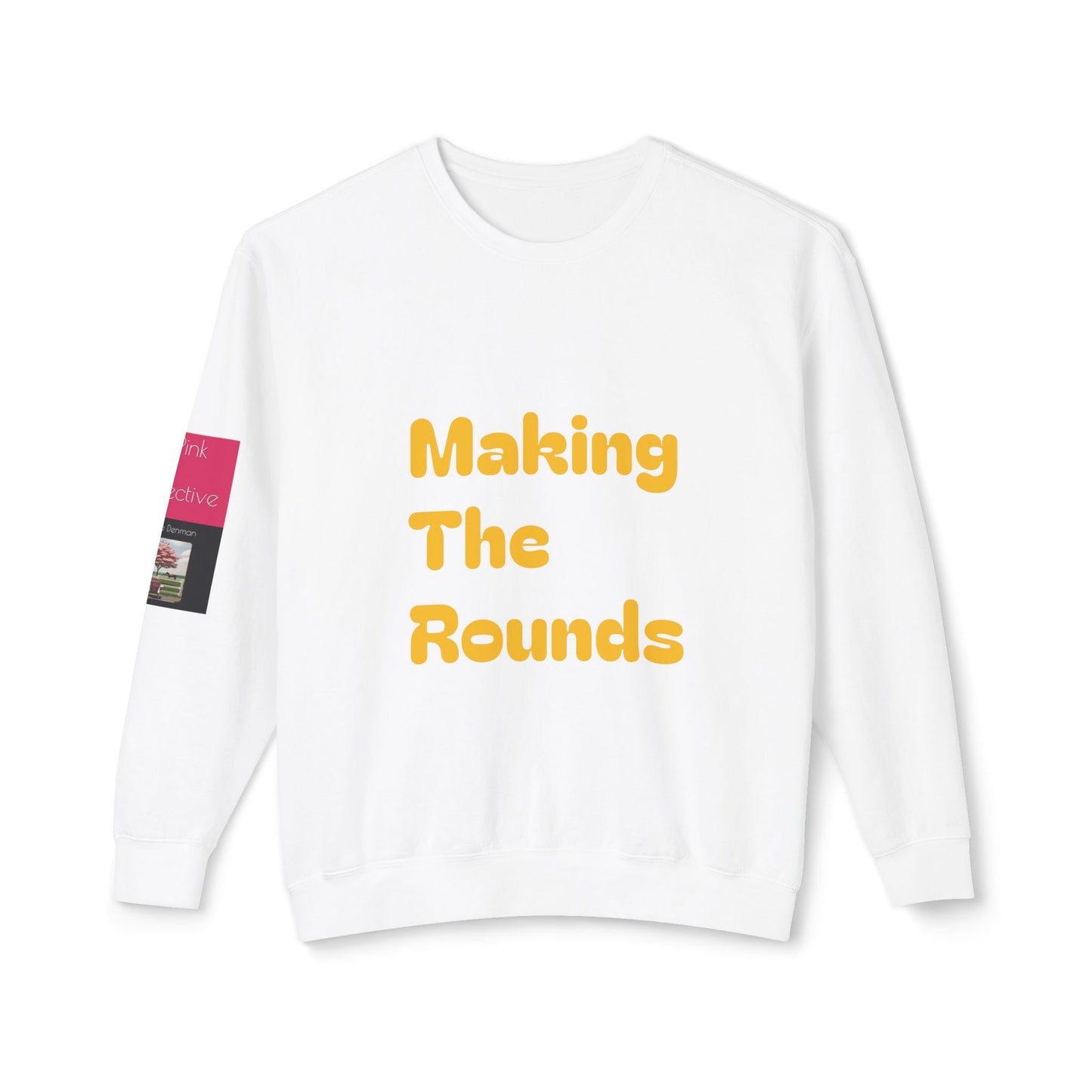 Making The Rounds Yellow Unisex Lightweight Crewneck Sweatshirt