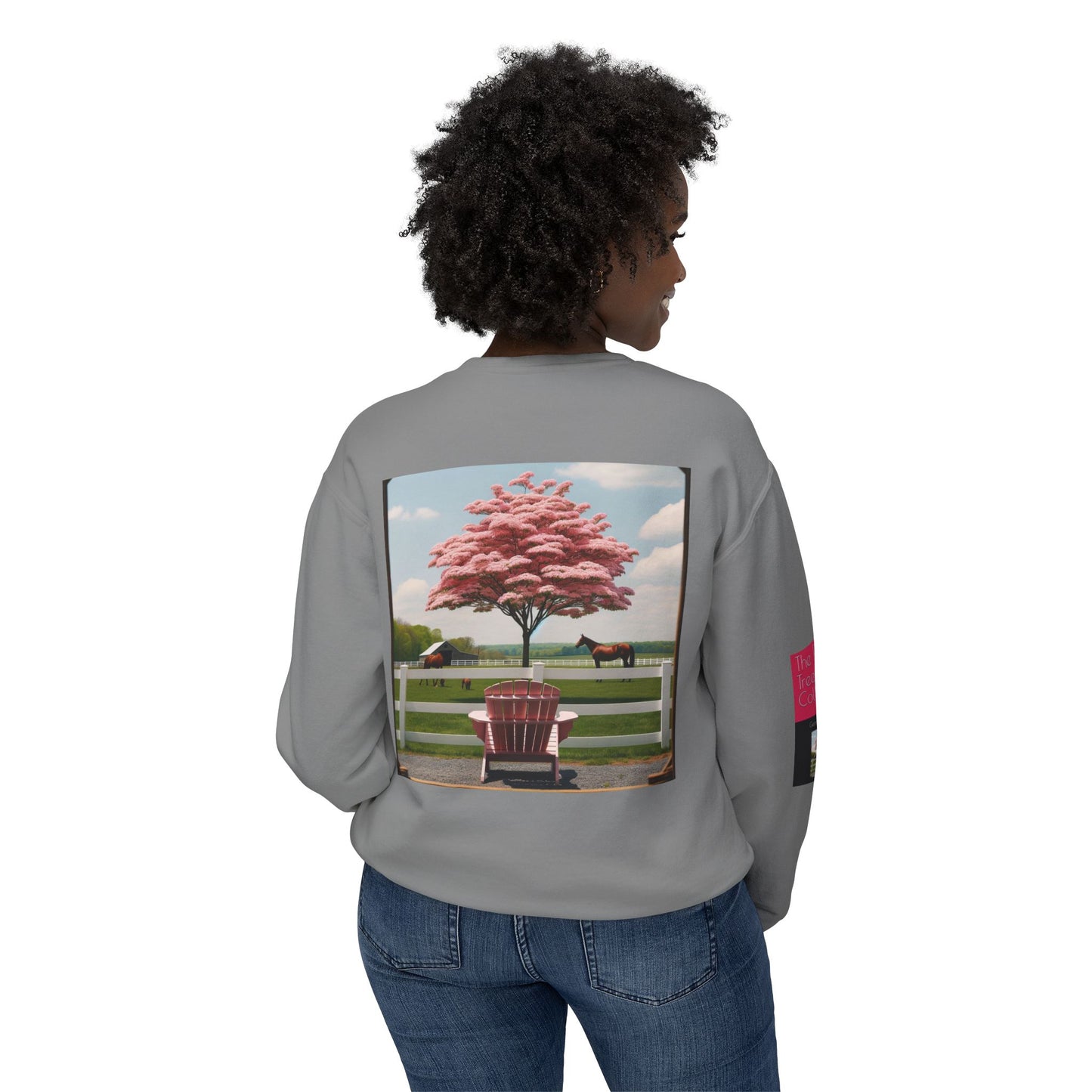 The Pink Tree Collective Cover Unisex Lightweight Crewneck Sweatshirt