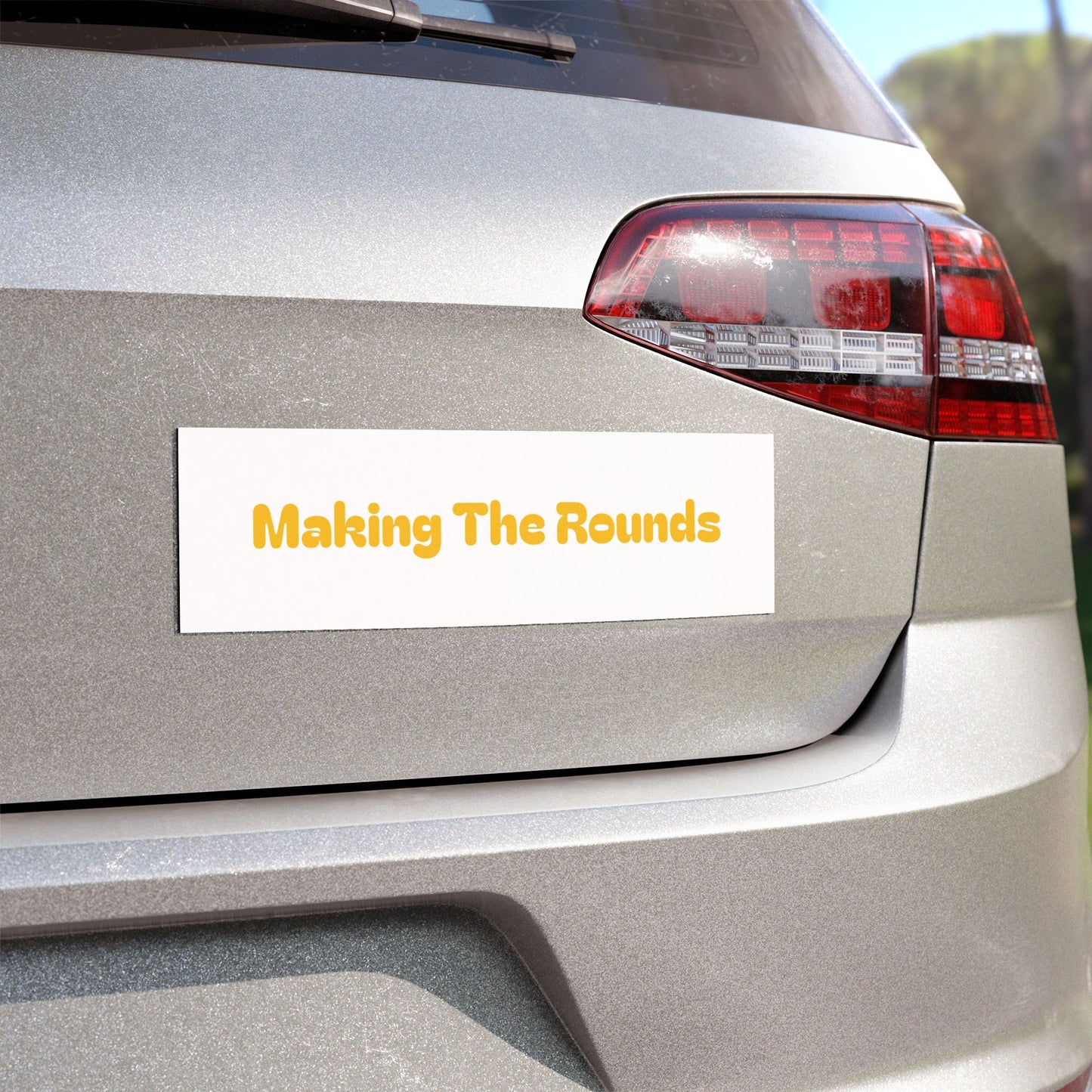 Making The Rounds Yellow Car Magnets