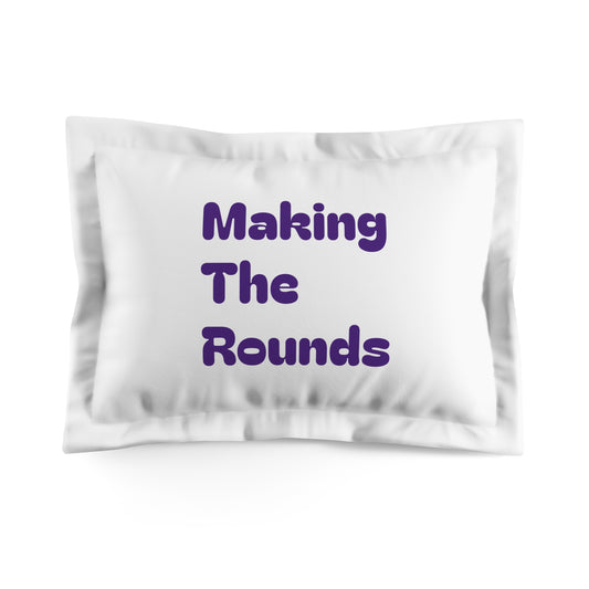 Making The Rounds Purple Microfiber Pillow Sham