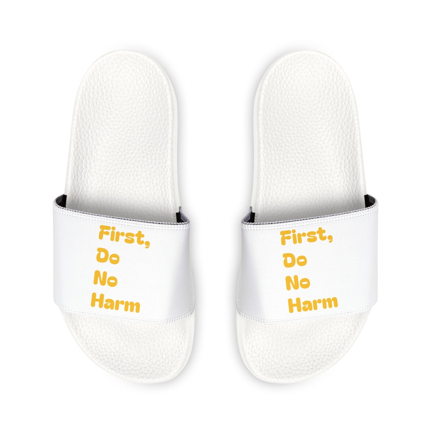 First Do No Harm Yellow Men's Removable-Strap Sandals