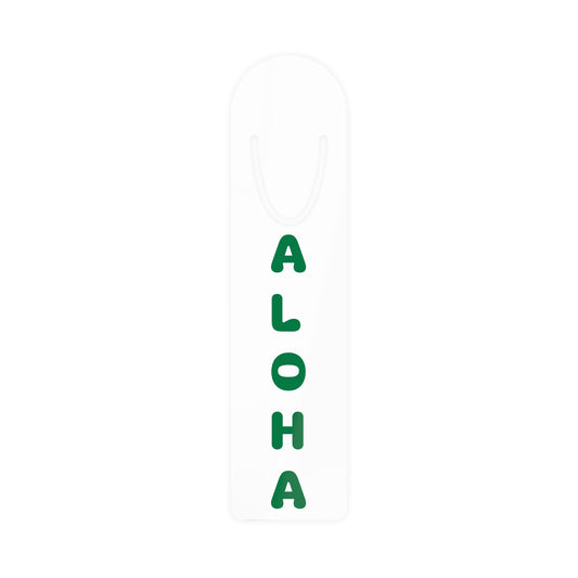 Aloha Bookmark -- Green