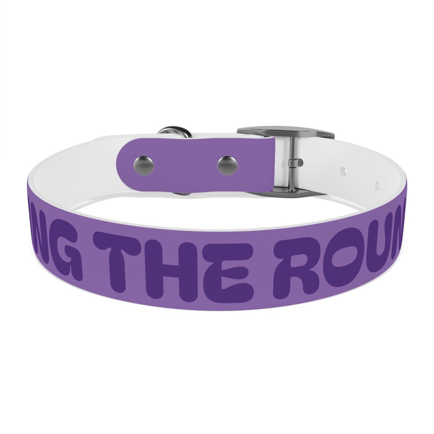 Making The Rounds Purple Dog Collar