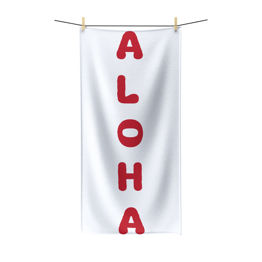 Aloha Red Polycotton Towel