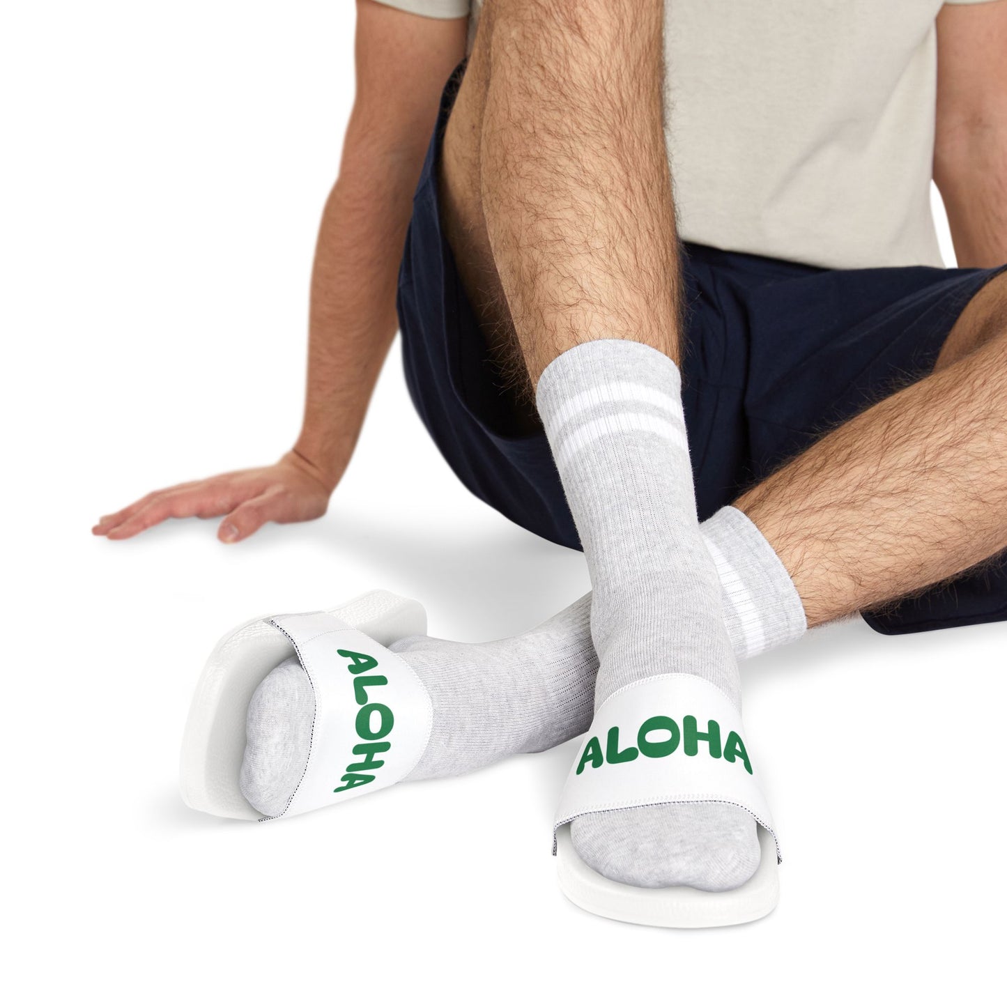 Aloha Green Men's Removable-Strap Sandals