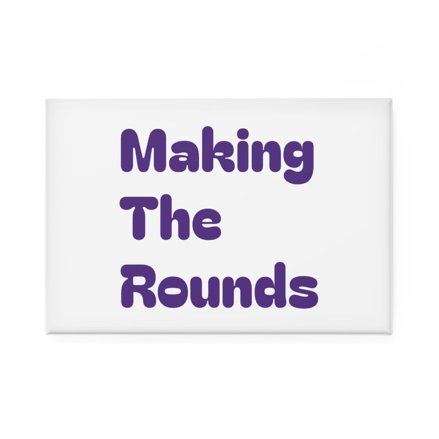 Making The Rounds Purple Button Magnet, Rectangle (1 & 10 pcs)