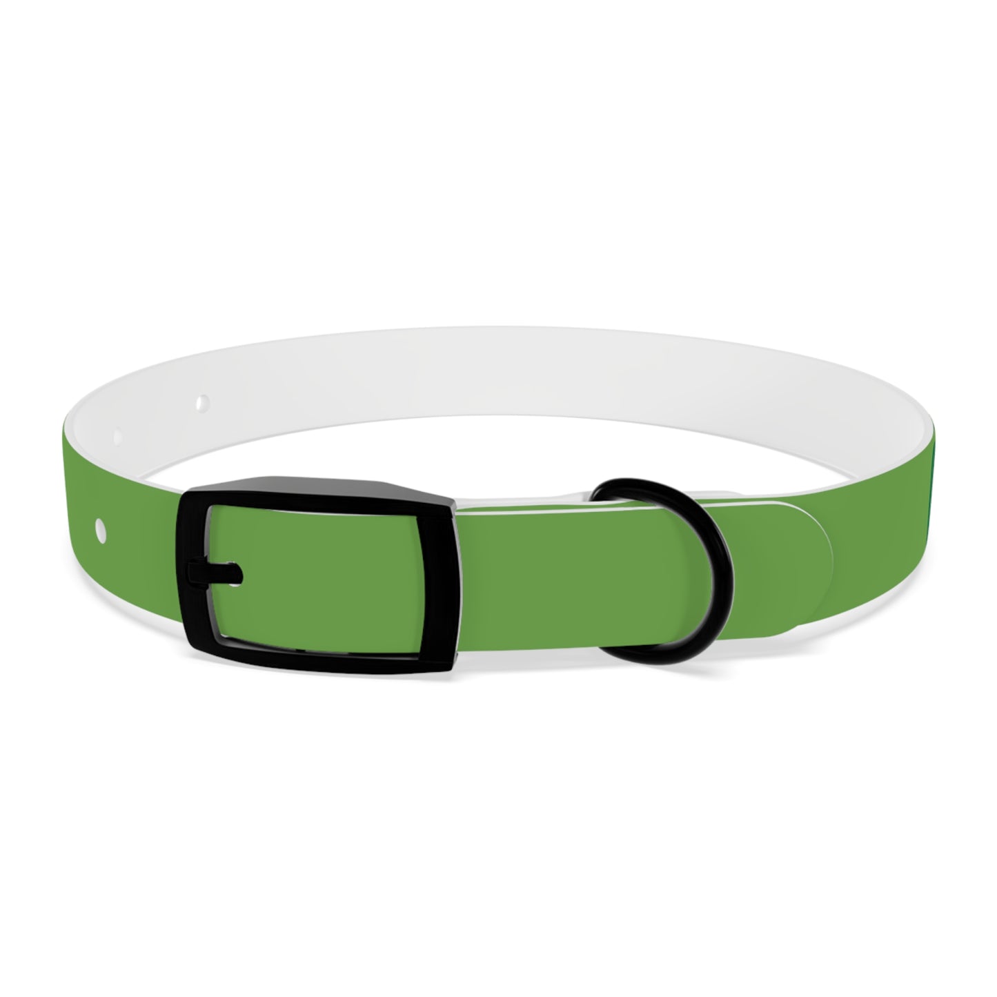 Making The Rounds Green Dog Collar