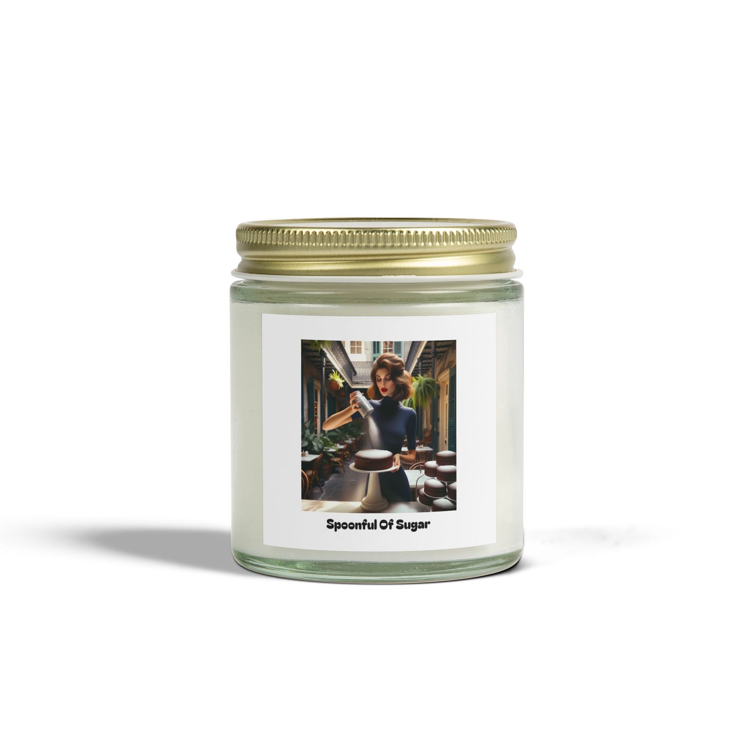 Spoonful Of Sugar Scented Candles, Coconut Apricot Wax (4oz, 9oz)