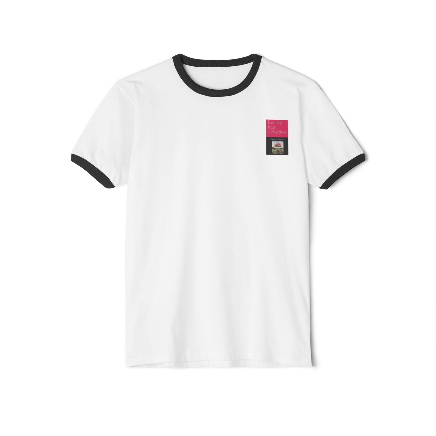 The Pink Tree Collective Library Card Unisex Cotton Ringer T-Shirt