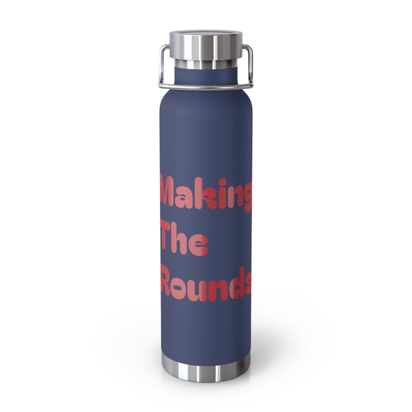 Making The Rounds Red Copper Vacuum Insulated Bottle, 22oz