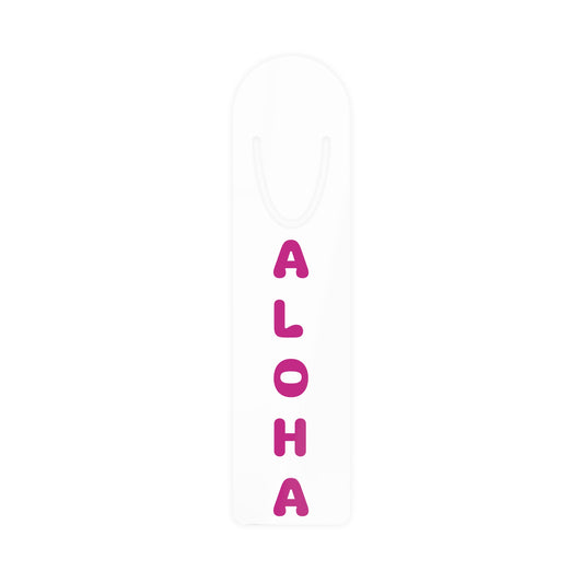 Aloha Bookmark -- Pink