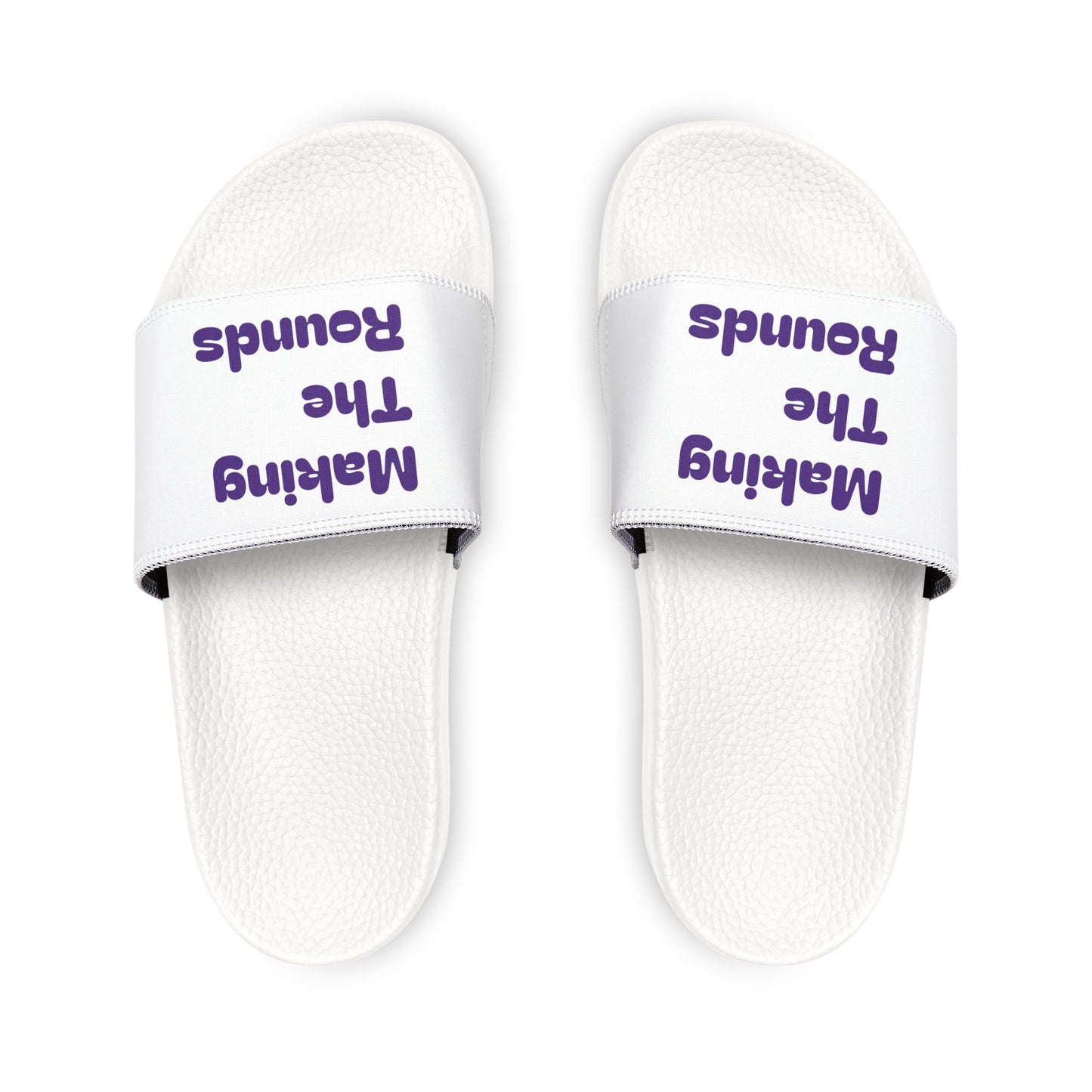 Making The Rounds Purple Men's Removable-Strap Sandals