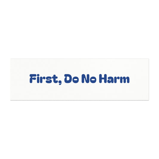 First Do No Harm Dark Blue Car Magnets