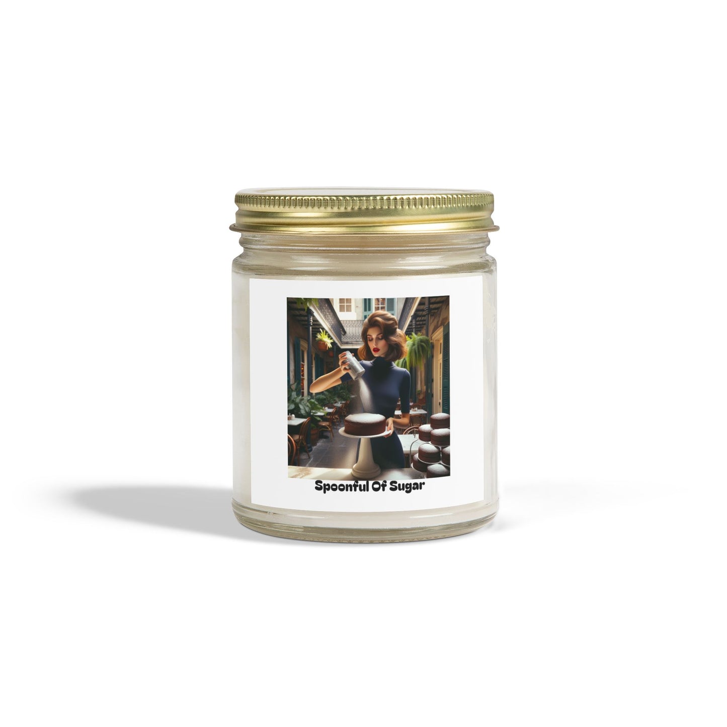 Spoonful Of Sugar Scented Candles, Coconut Apricot Wax (4oz, 9oz)