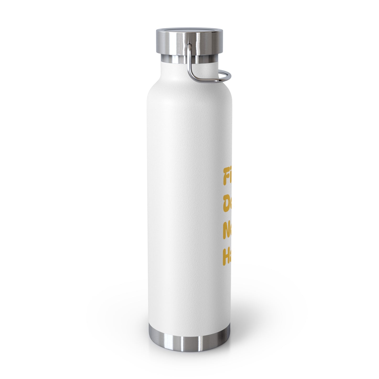 First Do No Harm Yellow Copper Vacuum Insulated Bottle, 22oz