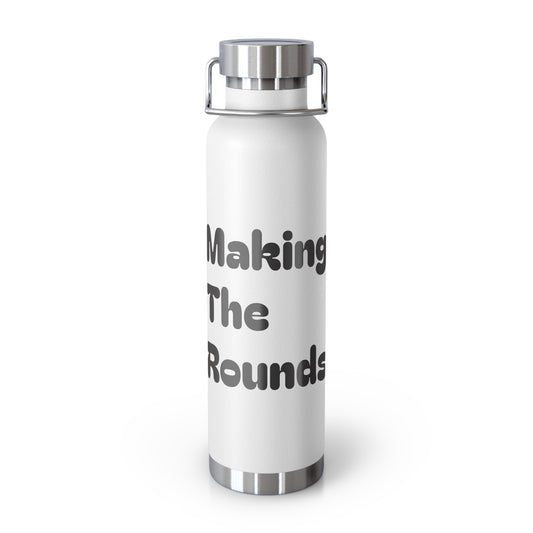 Making The Rounds black Copper Vacuum Insulated Bottle, 22oz