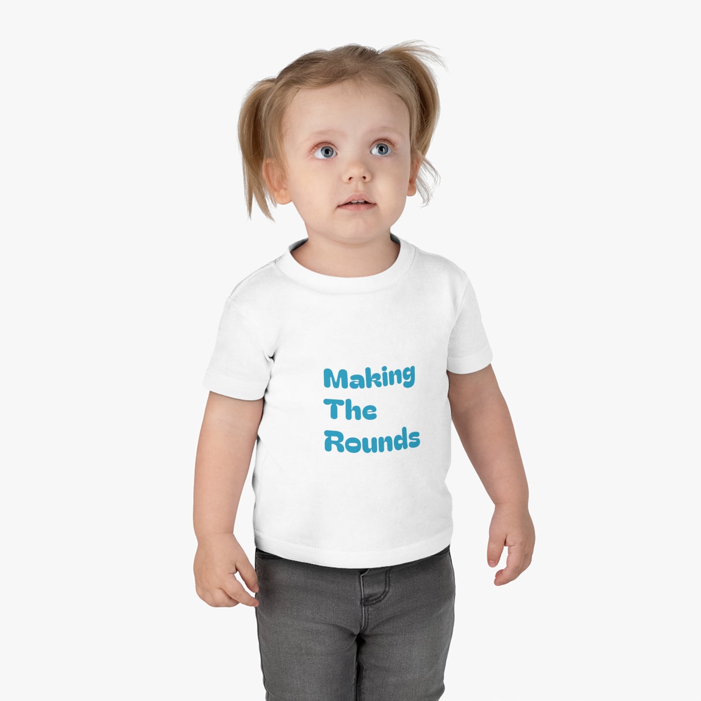 Making The Rounds Blue Infant Cotton Jersey Tee
