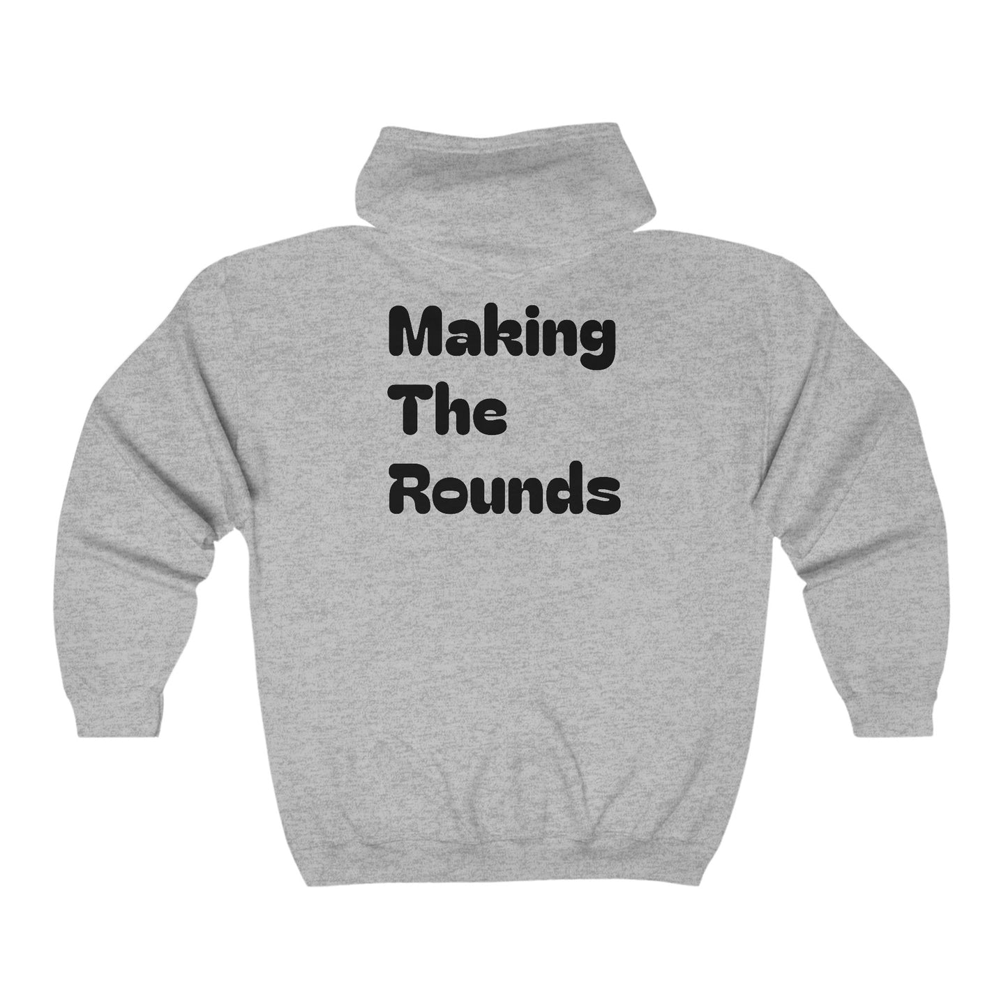 Making The Rounds Black Unisex Heavy Blend™ Full Zip Hooded Sweatshirt