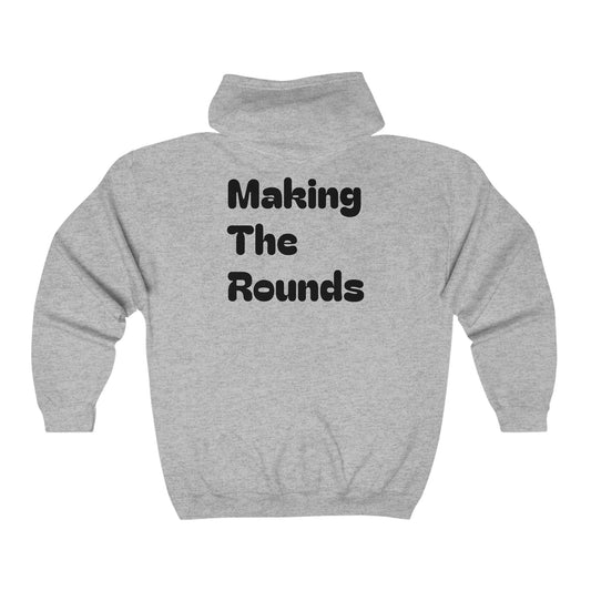 Making The Rounds Black Unisex Heavy Blend™ Full Zip Hooded Sweatshirt