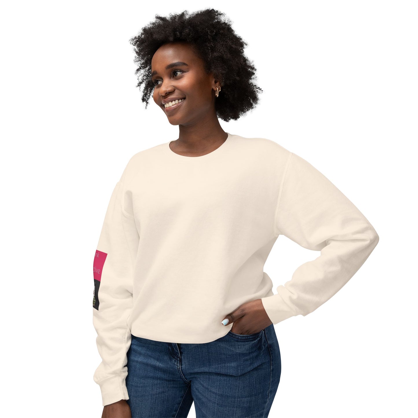 Out In Public Unisex Lightweight Crewneck Sweatshirt