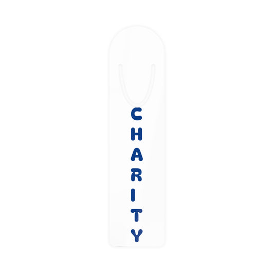 Charity Bookmark Dark Blue