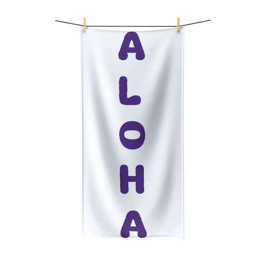 Aloha Purple Polycotton Towel