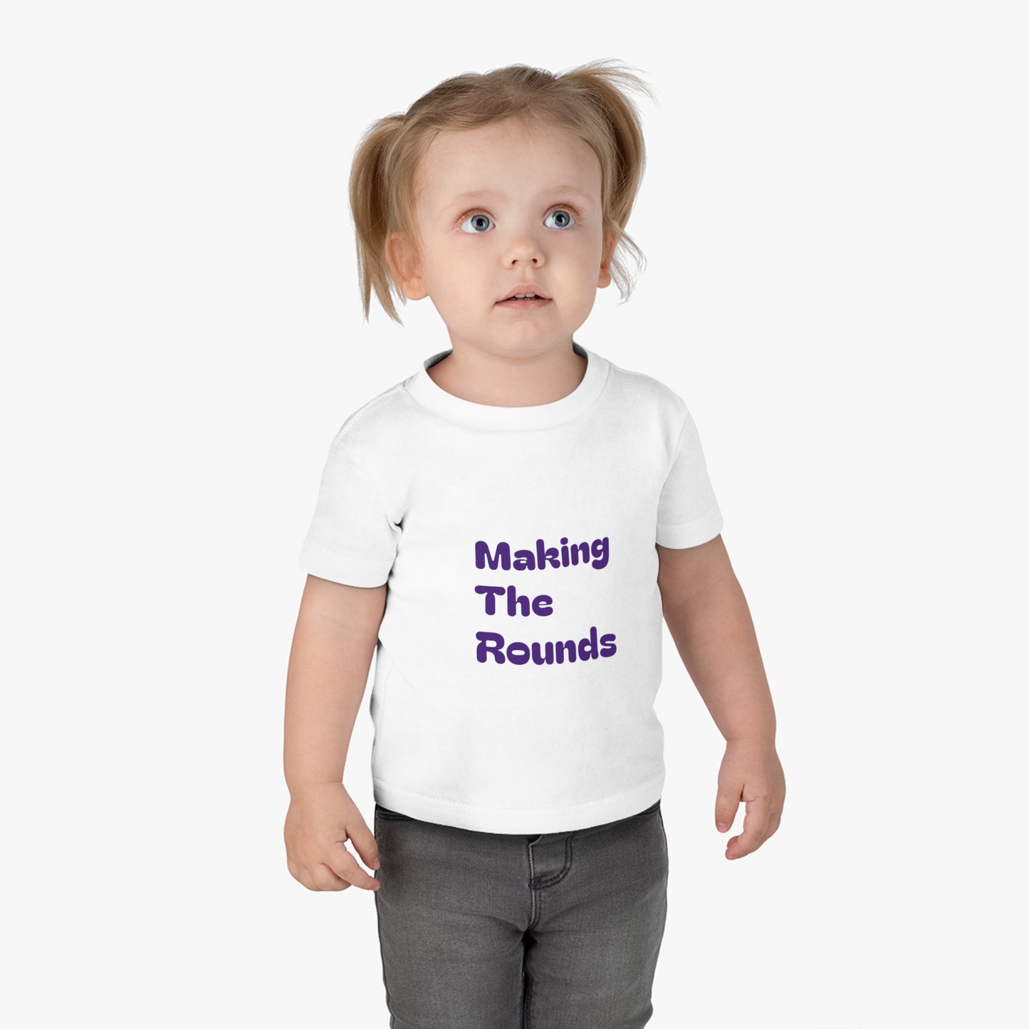 Making The Rounds Purple Infant Cotton Jersey Tee