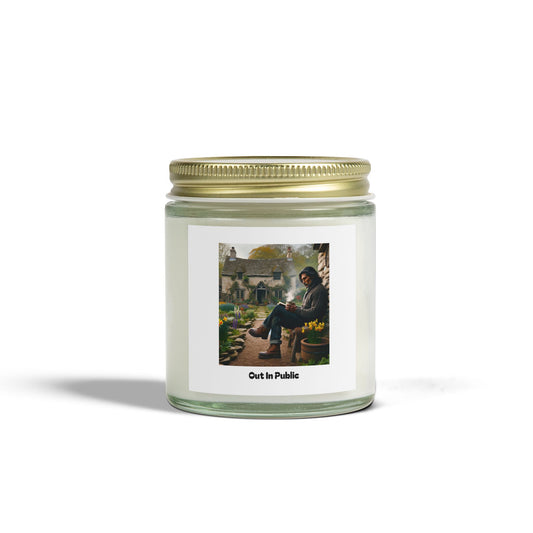 Out In Public Scented Candles, Coconut Apricot Wax (4oz, 9oz)