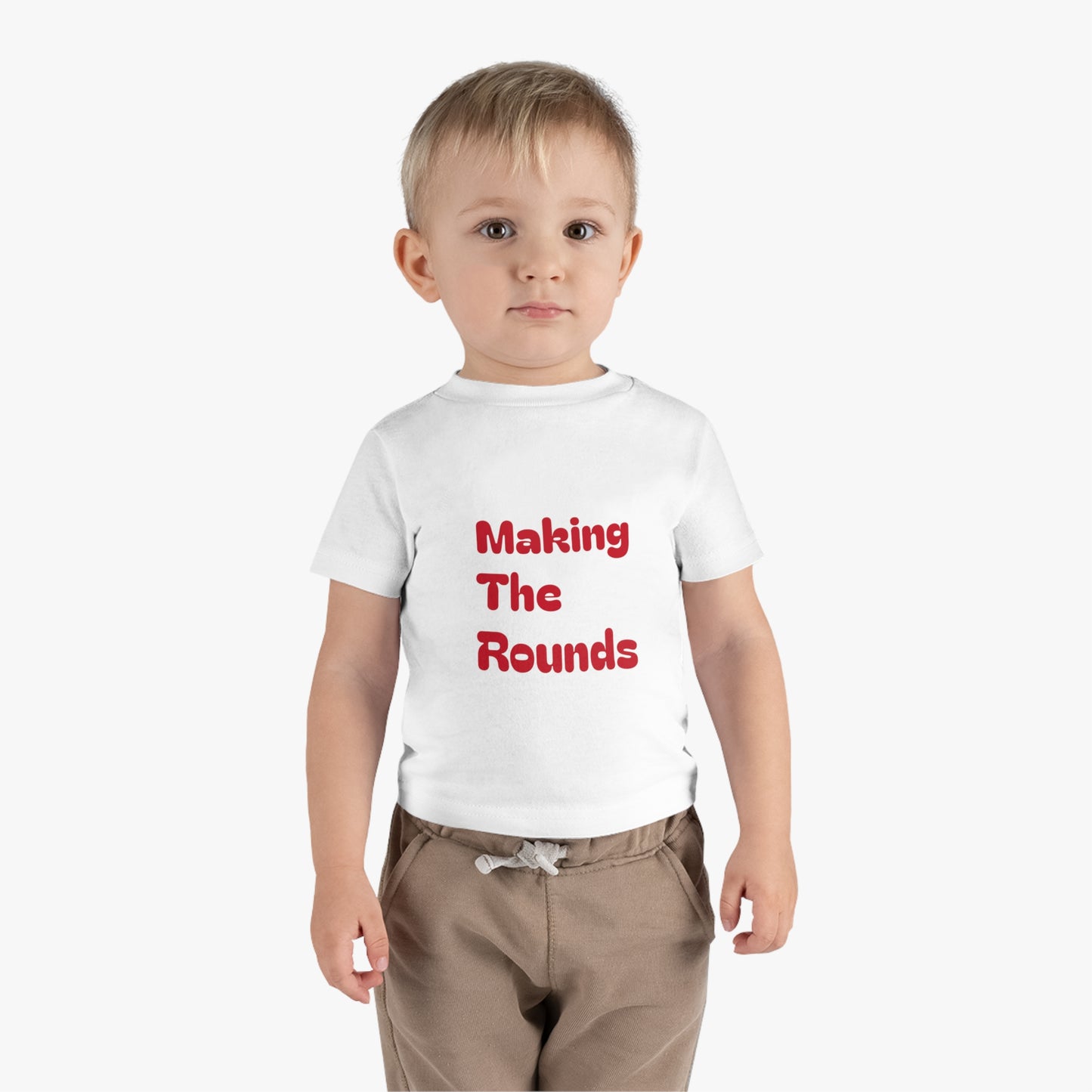 Making The Rounds Red Infant Cotton Jersey Tee