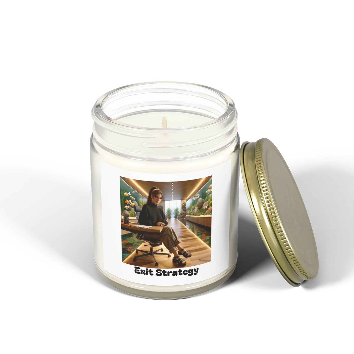 Exit Strategy Scented Candles, Coconut Apricot Wax (4oz, 9oz)