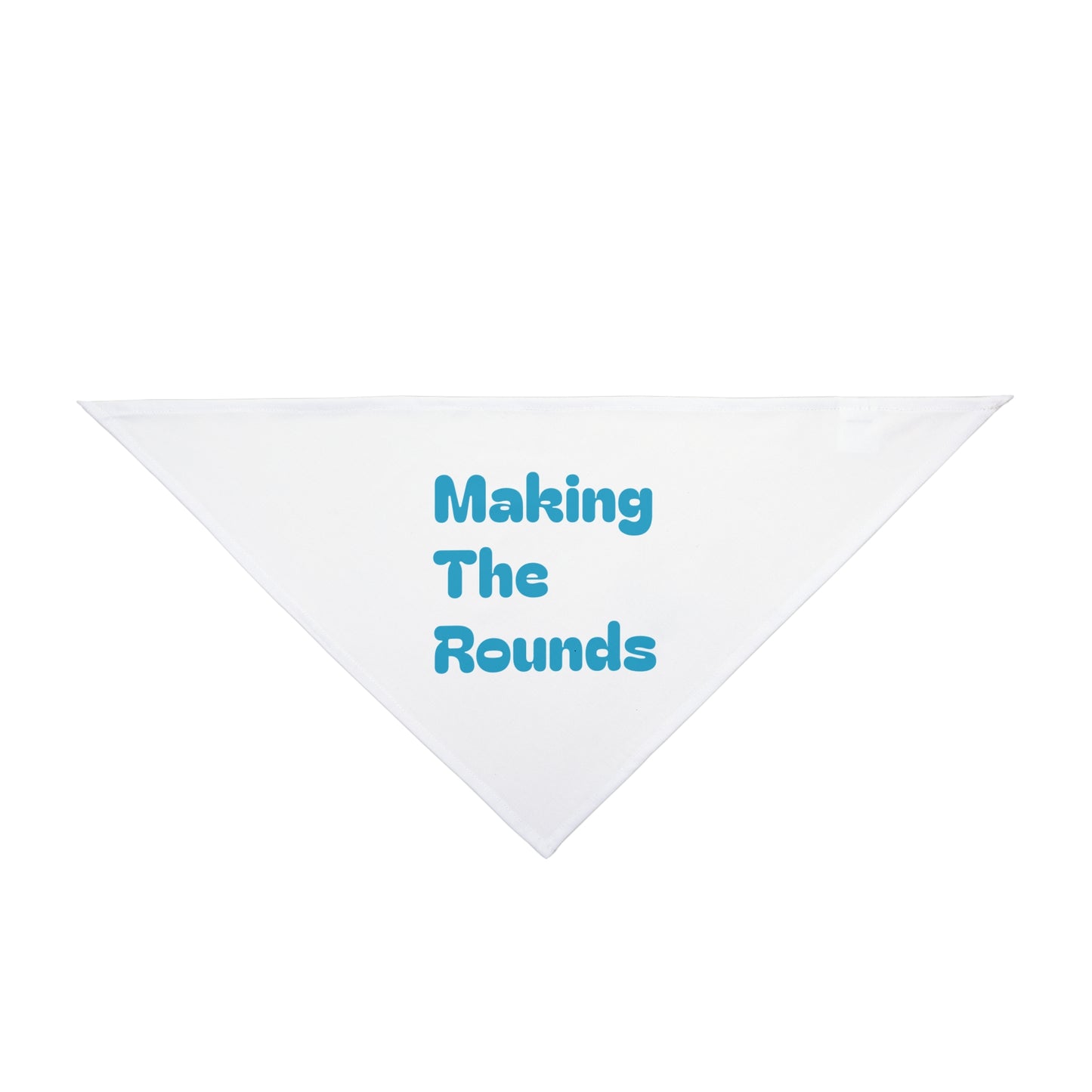 Making The Rounds Blue Pet Bandana