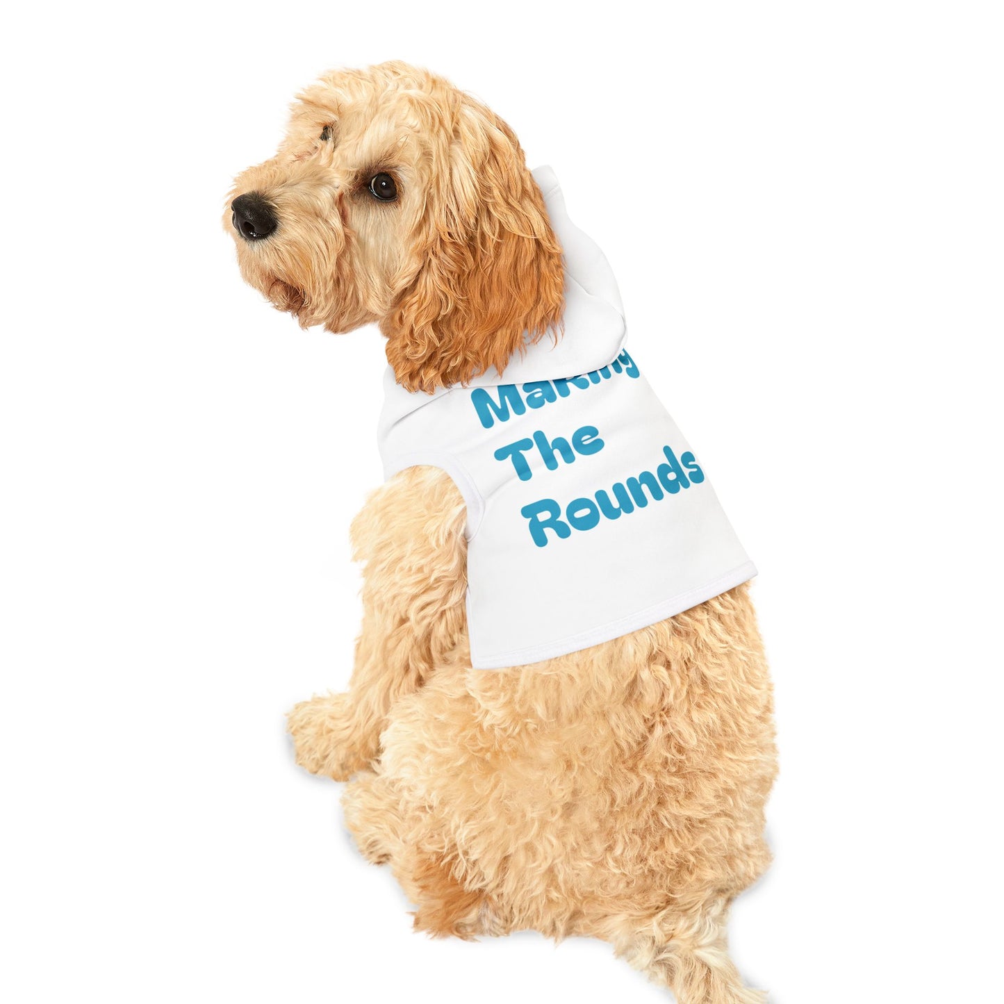 Making The Rounds Blue Pet Hoodie