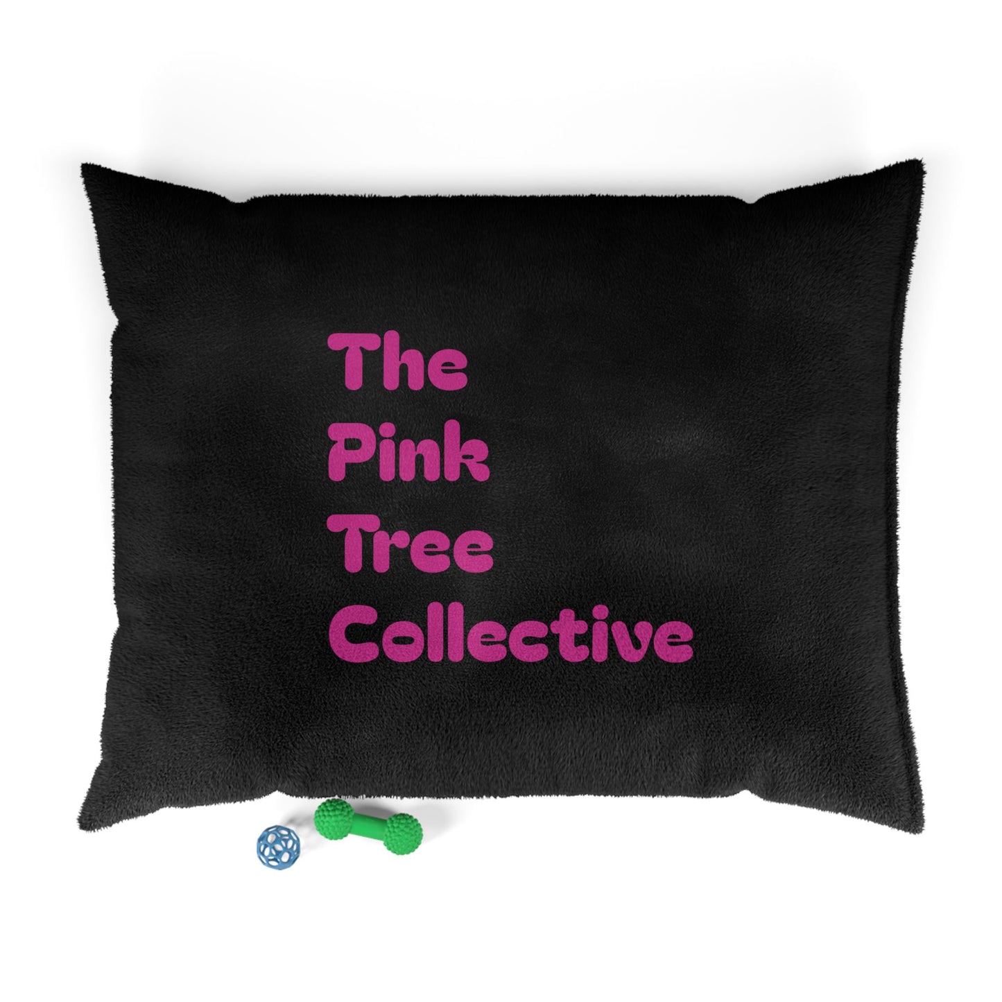 The Pink Tree Collective Black with Pink Pet Bed