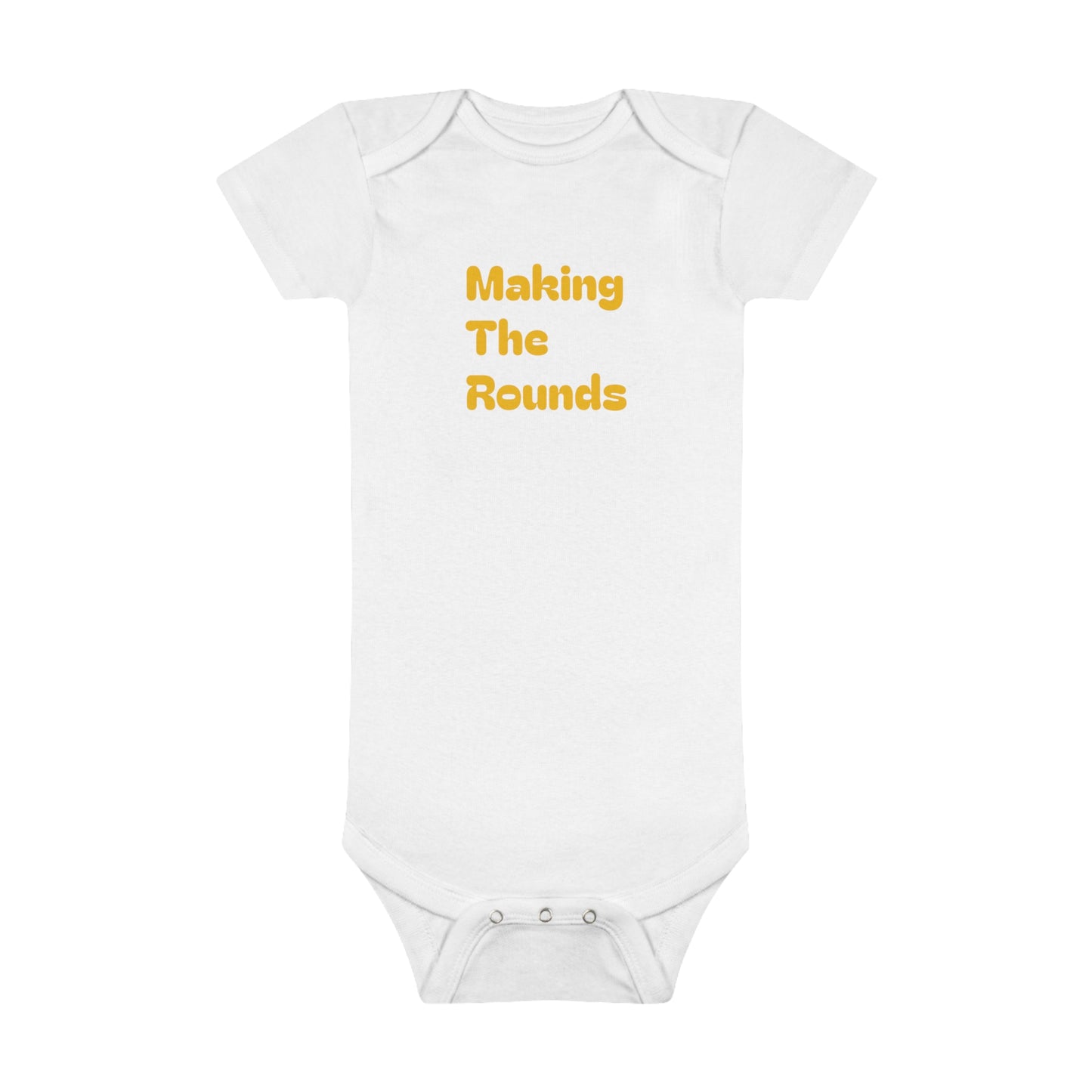 Making The Rounds Yellow Baby Short Sleeve Onesie®