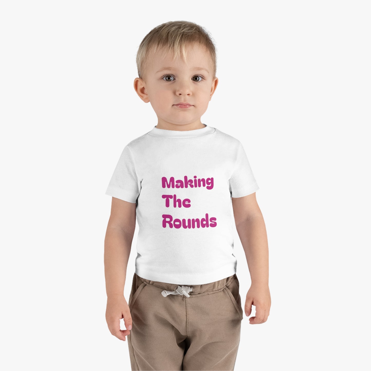 Making The Rounds Pink Infant Cotton Jersey Tee