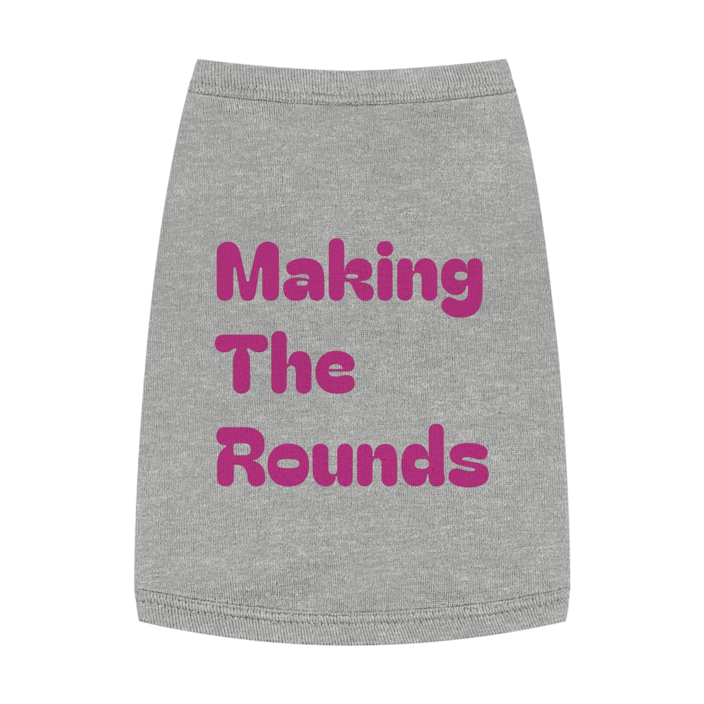 Making The Rounds Pink Pet Tank Top