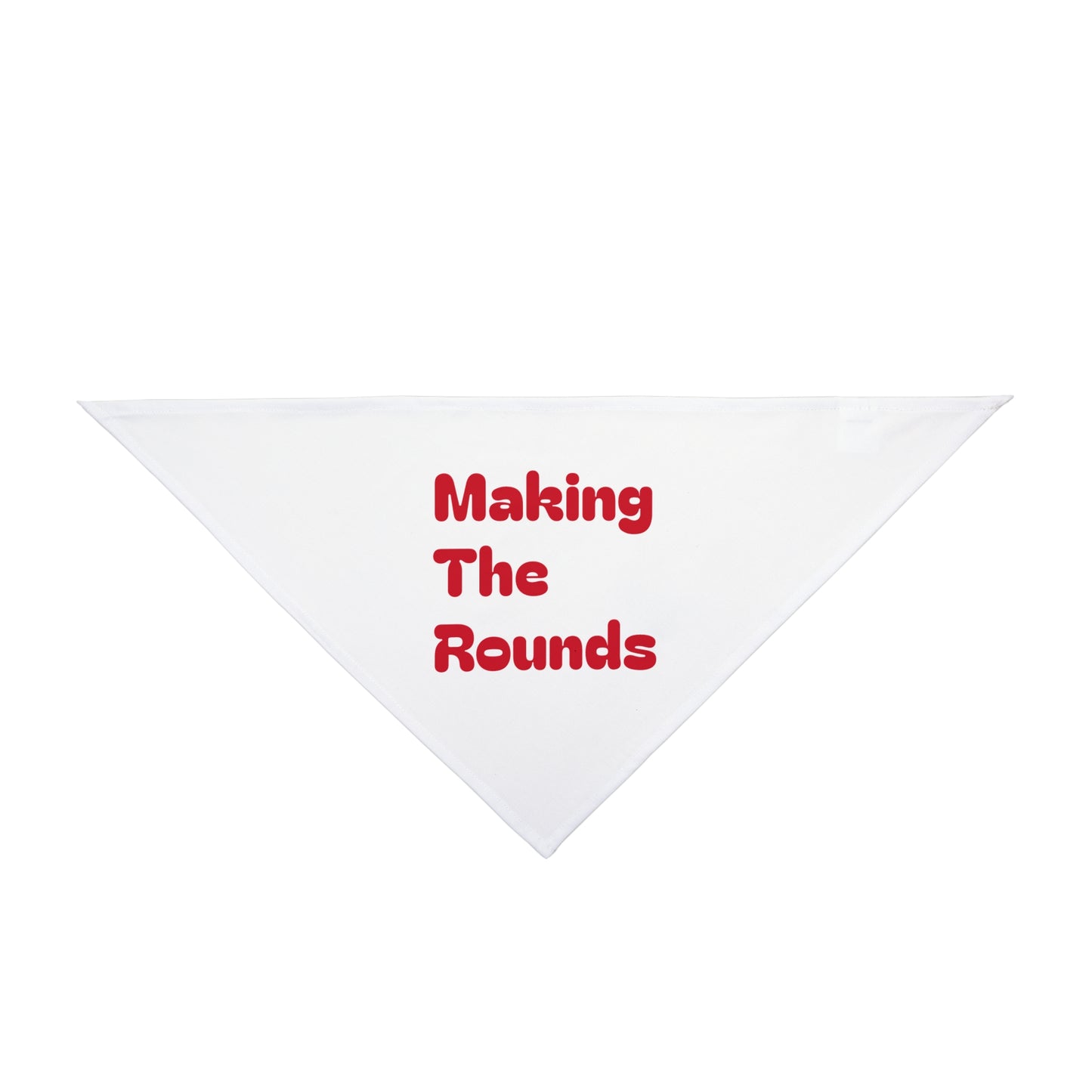 Making The Rounds Red Pet Bandana