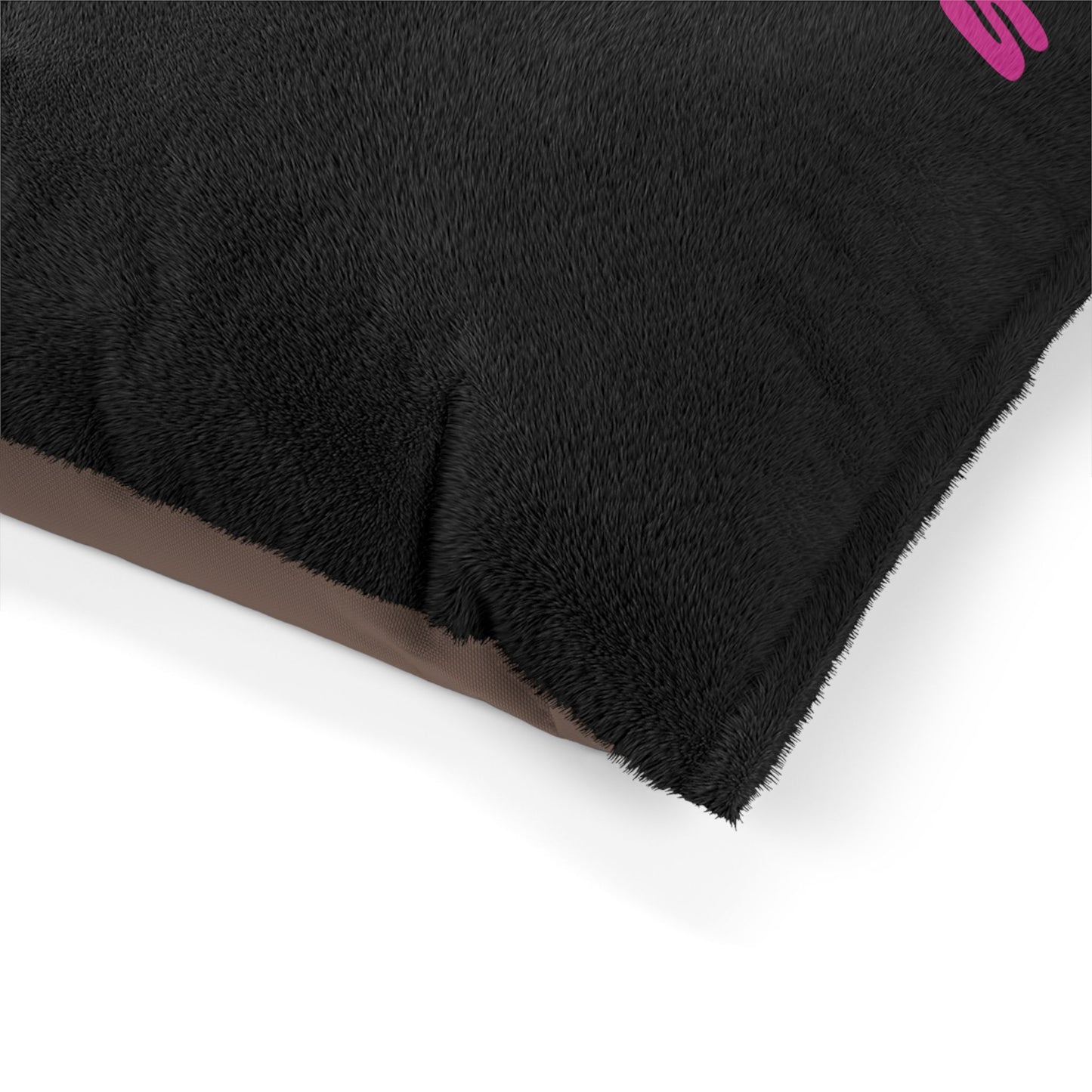 Making The Rounds Black with Pink Pet Bed