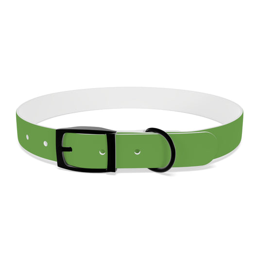 Making The Rounds Green Dog Collar