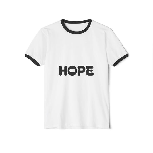 Hope Unisex Cotton Ringer T-Shirt